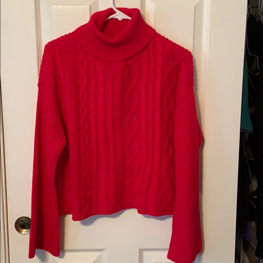 Hot pink Turtleneck sweater
